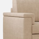 Canapé d'angle en tissu 5 places 246x246cm style moderne Marrak 14AG 