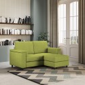 Canapé moderne 2 places en tissu 168cm avec pouf Marrak 140P Prix