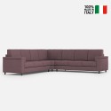 Grand canapé d'angle 7 places en tissu 286x286cm Marrak 18AG 