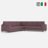 Grand canapé d'angle 7 places en tissu 286x286cm Marrak 18AG 