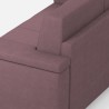 Grand canapé d'angle 7 places en tissu 286x286cm Marrak 18AG 