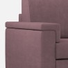 Grand canapé d'angle 7 places en tissu 286x286cm Marrak 18AG 