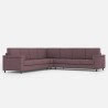 Grand canapé d'angle 7 places en tissu 286x286cm Marrak 18AG 