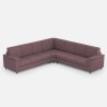 Grand canapé d'angle 7 places en tissu 286x286cm Marrak 18AG 