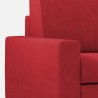 Canapé 2 places en tissu 168cm design classique moderne Sakar 140 