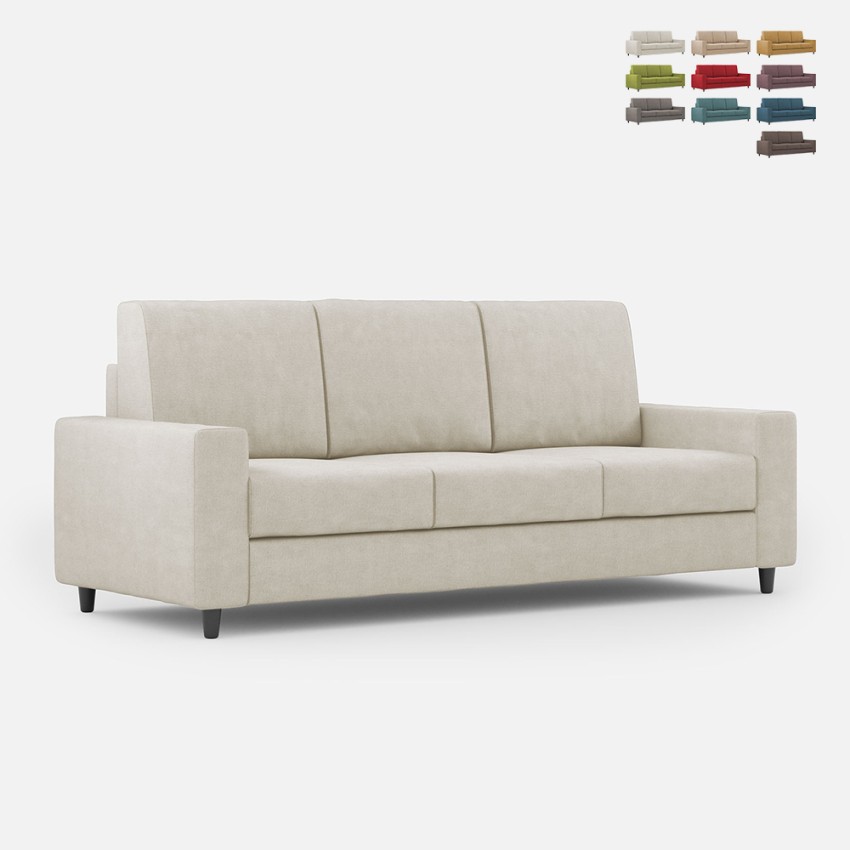 Canapé 3 places en tissu moderne élégant 208 cm Sakar 180 Promotion