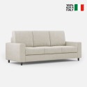 Canapé 3 places en tissu moderne élégant 208 cm Sakar 180 