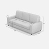 Canapé 3 places en tissu moderne élégant 208 cm Sakar 180 