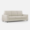 Canapé 3 places en tissu moderne élégant 208 cm Sakar 180 