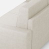 Canapé 3 places en tissu moderne élégant 208 cm Sakar 180 