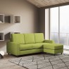 Canapé 3 places 208cm avec pouf en tissu Sakar 180P pour salon Prix