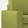 Canapé 3 places 208cm avec pouf en tissu Sakar 180P pour salon 