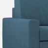 Grand canapé d'angle en tissu 6 places 286x246cm moderne Sakar 18AG 
