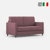 Canapé en tissu 2 places 158cm design moderne Karay 140 