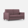 Canapé en tissu 2 places 158cm design moderne Karay 140 