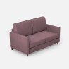 Canapé en tissu 2 places 158cm design moderne Karay 140 