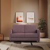 Canapé en tissu 2 places 158cm design moderne Karay 140 