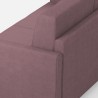 Canapé en tissu 2 places 158cm design moderne Karay 140 