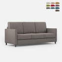 Canapé design 3 places 198 cm en tissu moderne rembourré Karay 180 Promotion