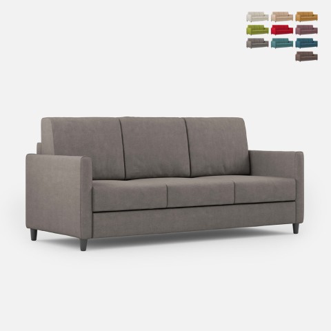 Canapé design 3 places 198 cm en tissu moderne rembourré Karay 180 Promotion