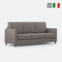Canapé design 3 places 198 cm en tissu moderne rembourré Karay 180 