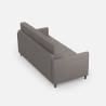 Canapé design 3 places 198 cm en tissu moderne rembourré Karay 180 