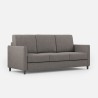 Canapé design 3 places 198 cm en tissu moderne rembourré Karay 180 
