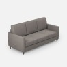 Canapé design 3 places 198 cm en tissu moderne rembourré Karay 180 