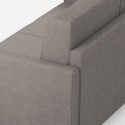 Canapé design 3 places 198 cm en tissu moderne rembourré Karay 180 