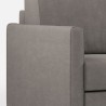 Canapé design 3 places 198 cm en tissu moderne rembourré Karay 180 