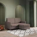 Canapé moderne en tissu 2 places 158 cm avec pouf repose-pieds Karay 140P Prix