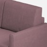 Canapé d'angle moderne 5 places en tissu 241x241cm Karay 14AG 