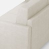 Canapé d'angle design 6 places 281x221 cm en tissu moderne Karay 18AG 