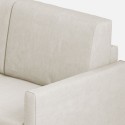 Canapé d'angle design 6 places 281x221 cm en tissu moderne Karay 18AG 
