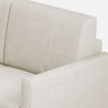 Canapé d'angle design 6 places 281x221 cm en tissu moderne Karay 18AG 