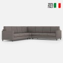 Grand canapé d'angle en tissu 7 places 281x281cm Karay 218AG 
