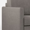 Grand canapé d'angle en tissu 7 places 281x281cm Karay 218AG 