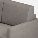 Grand canapé d'angle en tissu 7 places 281x281cm Karay 218AG 