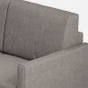 Grand canapé d'angle en tissu 7 places 281x281cm Karay 218AG 