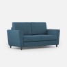 Canapé 2 places style moderne tissu d'ameublement 172cm Yasel 140 