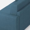 Canapé 2 places style moderne tissu d'ameublement 172cm Yasel 140 