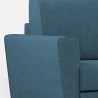 Canapé 2 places style moderne tissu d'ameublement 172cm Yasel 140 