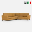 Canapé d'angle moderne 6 places en tissu 288x248cm Yasel 18AG 