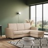 Canapé moderne en tissu 3 places 212 cm avec pouf repose-pieds Yasel 180P Prix