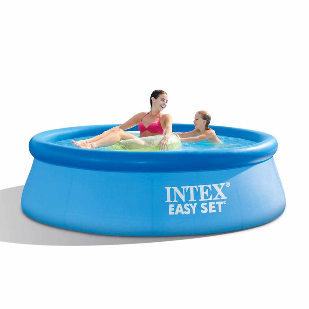 Piscine Gonflable Hors-Sol pour Jardin Ronde Easy Set 244x76 Intex 28112