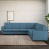 Grand canapé d'angle moderne 7 places en tissu 288x288cm Yasel 218AG 