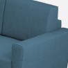 Grand canapé d'angle moderne 7 places en tissu 288x288cm Yasel 218AG 
