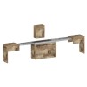 Banc extensible 66-290 cm pour table à manger console Pratika A 