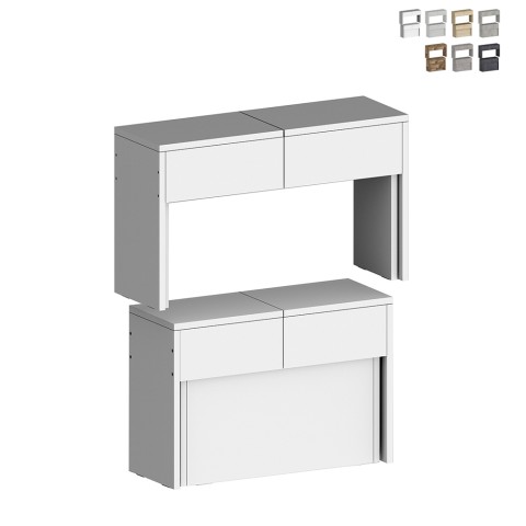 Ensemble de 2 rallonges 66-290 cm pour table à manger Pratika A + B Promotion