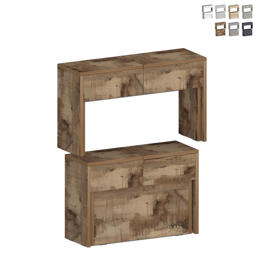 Ensemble de 2 rallonges 66-290 cm pour table à manger Pratika A + B Offre